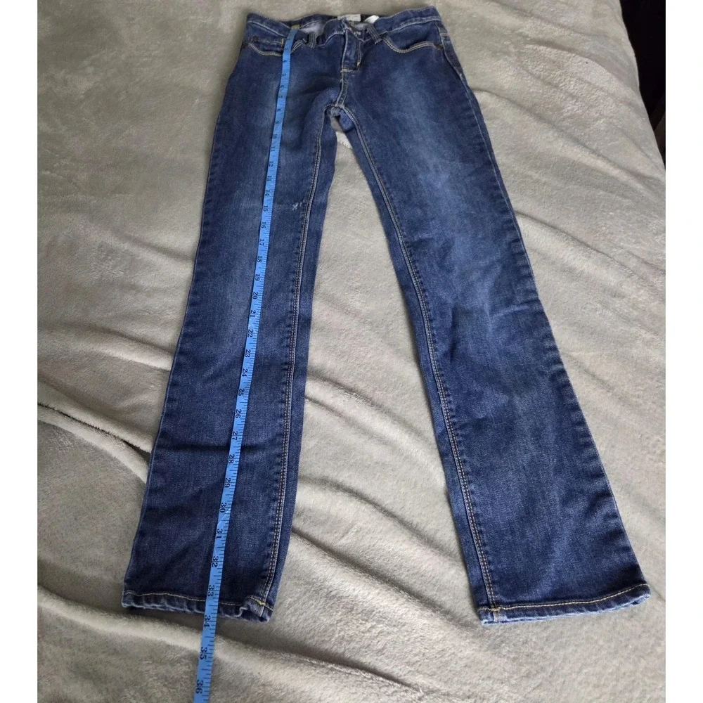 OshKosh B'gosh Jeans Girls 12 Blue Skinny Stretch Denim Embroidered Pocket
